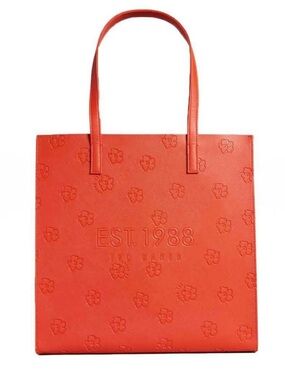 Ted baker Lunacon Large Debossed Floral Icon Orange-Red